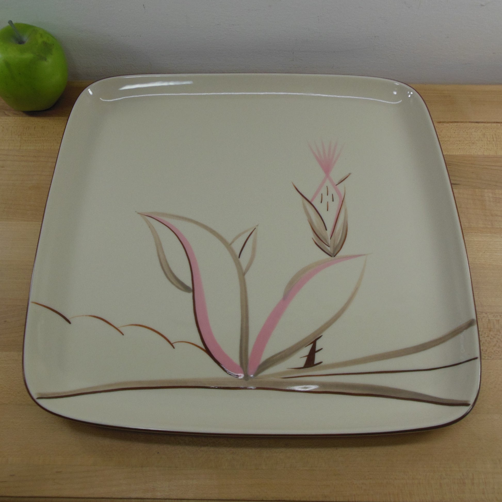 Winfield China USA Dragon Flower Large Square Serving Platter