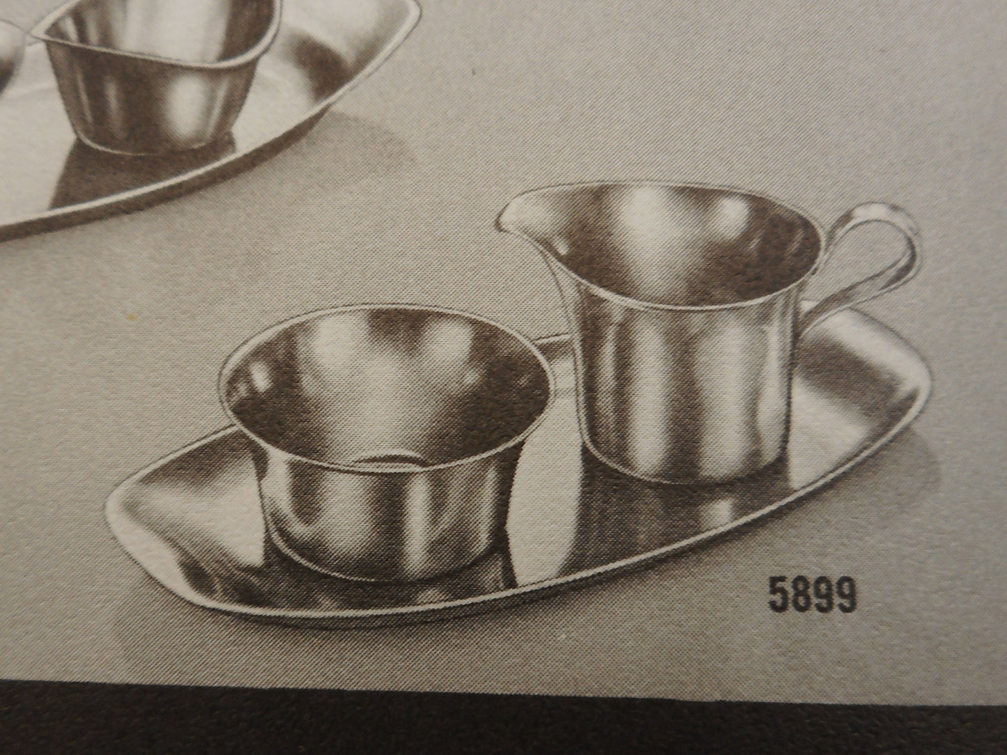 WMF Cultura 1960s Stainless Steel Creamer & Sugar Set 1725-35 Advertisement