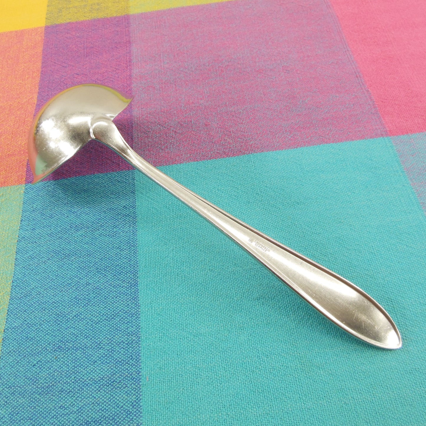 WMF Cromargan Germany Shadowpoint Stainless Gravy Ladle Vintage