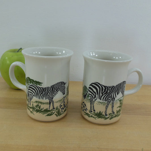 Churchill England Pair Zebra Mugs