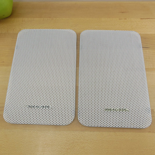 Realistic Minimus 77 White Speaker Replacement Cover Grills