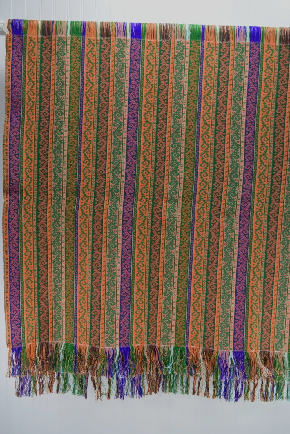 Flat Embroidery Turkey Unique Item Fabric Table Runner Decor Shawl 42" X 90" vibrant