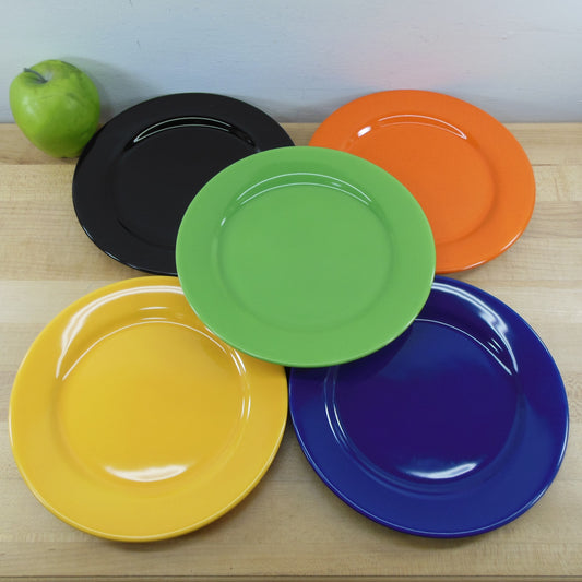 Waechtersbach Germany Fun Factory Salad Plates Multi-Colors 8-1/4"